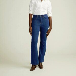 Universal Standard Farrah High Rise Flare Jeans True Vintage Blue Size 10